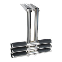 DIVER telescopic ladder 3 steps black