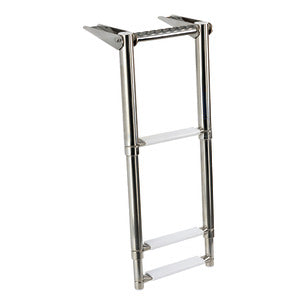 Telescopic ladder f.gangplank 3 steps