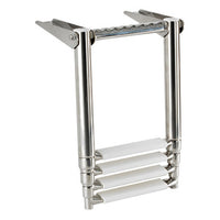 Telescopic ladder f.gangplank 4 steps