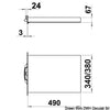 Retractable ladder AISI316 4 oversized steps