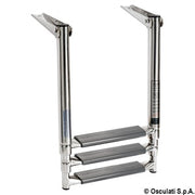 3-step telescopic ladder for platforms oval tubes
