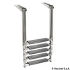 5-step telescopic ladder for platforms oval tubes