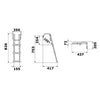 Very compact telescopic ladder with handles for gangplanks