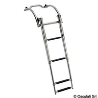 Tube quick-release ladder for dinghies