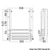 Big under-platform sliding ladder