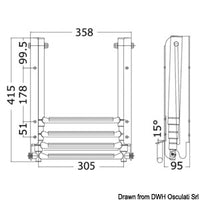 Big under-platform sliding ladder