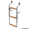 Ladder 3 steps AISI316 + Iroko