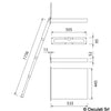 Portofino retractable ladder