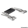 EasyUp Telescopic ladder with handles for installation above the bathing platform