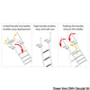 EasyUp Telescopic ladder with handles for installation above the bathing platform