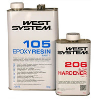 West System A-Pack 105 Resin & 206 Slow Hardener (1.2kg)