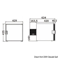 ISOTHERM - "Cruise 40 Cubic" 40-l cockpit refrigerator/freezer