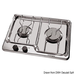 Techimpex hob unit 2 burners