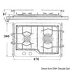 Techimpex hob unit 2 burners