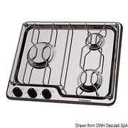 Techimpex hob unit 3 burners