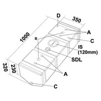 Waste water tank 86 l