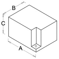 Waste water tank w/macerator 12 V 72 l