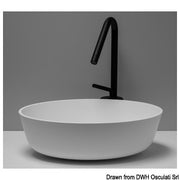 Countertop round sink in Ocritech white Ø 300 mm