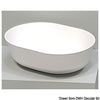 Countertop semi-oval sink Ocritech white 350x260 mm