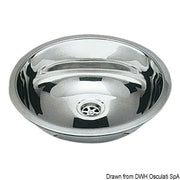 Rund sink SS, mirror polished 387 mm