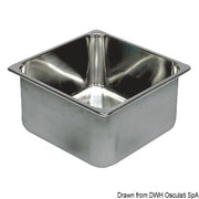 SS rectangular sink 360x360x150 mm