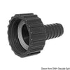 Swivelling hose adaptor straight 20 mm
