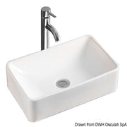 White ceramic vessel sink 400x300x130 mm