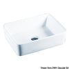 White ceramic vessel sink 400x300x130 mm