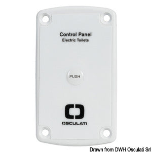Electric control panel for standard electric toilets