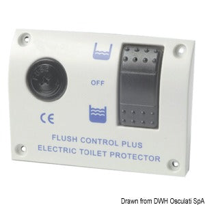 Electric control panel for electric toilets 12 V