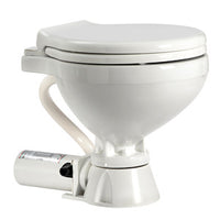 Electric toilet unit compact plastic seat 24 V