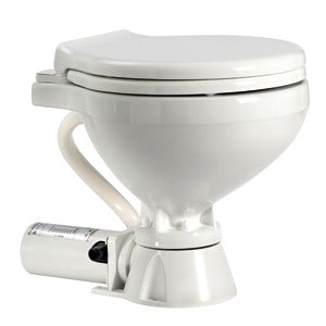 Electric toilet unit compact plastic seat 12 V