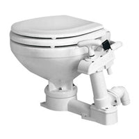 Manual toilet unit compact wooden board