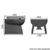 Faired electrical WC porcelain bowl high 12 V