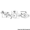 Slim electric toilet 12 V