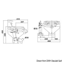 JABSCO manual toilet