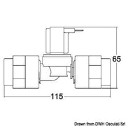 TECMA plastic solenoid valve 12 V