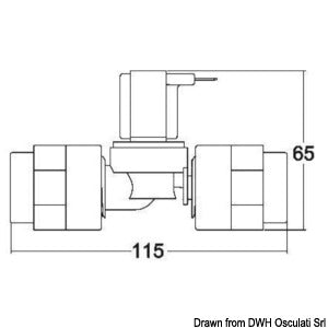 TECMA plastic solenoid valve 12 V