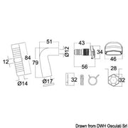 TECMA inlet nozzle white