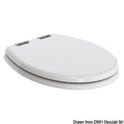 Wooden seat cover for TECMA Silence Plus WC