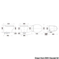 TECMA WC Silence Plus 2G Short 24V Deep Bowl