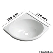 Angle sink white ABS