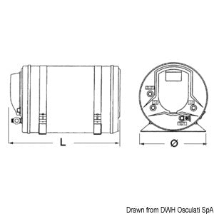 ISOTEMP Indel Webasto Marine boiler 50 l