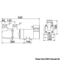CEM Sbr self-priming electric pump with bronze single screw