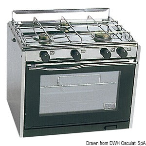 TECHIMPEX XL3 cooker 3 burners+oven