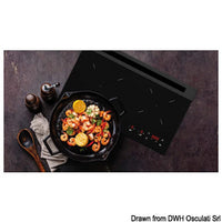 Glass hob with 2 gas burners mini