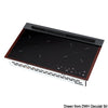 Glass hob with 2 gas burners
