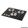 Gas hob N.3 pyroceram burners 505 x 410 mm