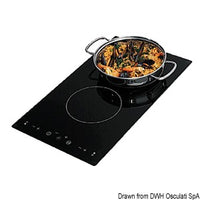 Ceramic induction hob unit
