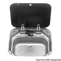 SMEV sink w/water tap 420x370 mm